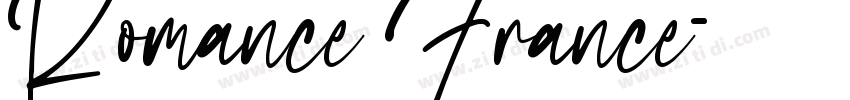Romance France字体转换